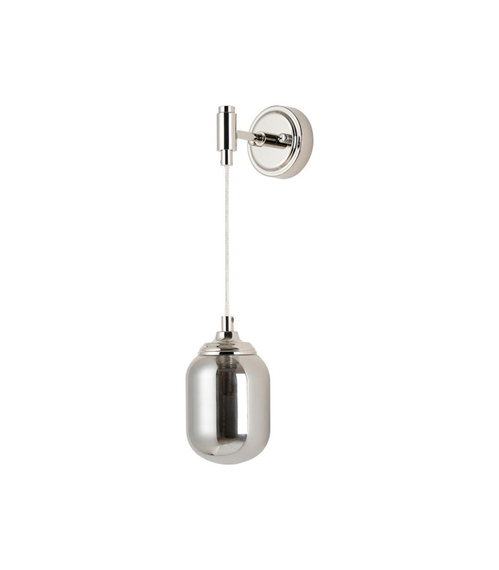 Richmond Adjustable Wall Light 1 Light G9 IP44 Polished Nickel/Smoke Smooth Tubular Glass-4