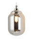 Richmond Adjustable Wall Light 1 Light G9 IP44 Polished Nickel/Smoke Smooth Tubular Glass-6