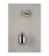 Richmond Adjustable Wall Light 1 Light G9 IP44 Polished Nickel/Smoke Smooth Tubular Glass-7