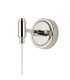 Richmond Adjustable Wall Light 1 Light G9 IP44 Polished Nickel/White Two-Tone Snow Specks Round Glass-4