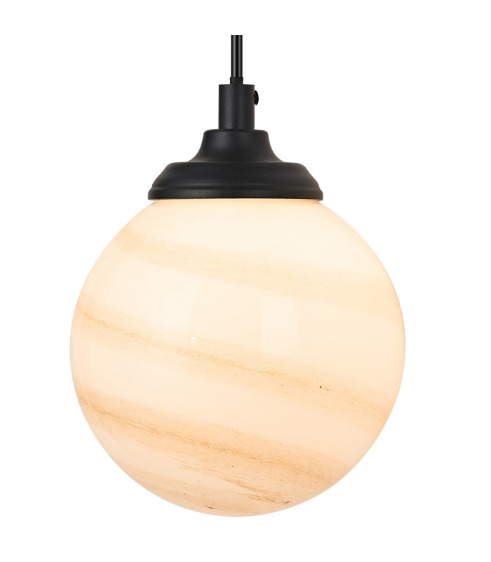 Richmond Adjustable Wall Light 1 Light G9 IP44 Satin Black/Brown/White Round Marble Effect Glass-5