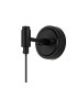 Richmond Adjustable Wall Light 1 Light G9 IP44 Satin Black/Clear Smooth Round Glass-5