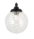 Richmond Adjustable Wall Light 1 Light G9 IP44 Satin Black/Clear Ribbed Round Glass-6