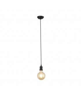 Black Pendant Lamp E27 Max 60W 2M Wire - 1