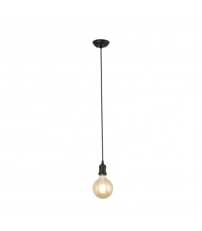 Black Pendant Lamp E27 Max 60W 2M Wire - 1