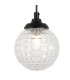 Richmond Adjustable Wall Light 1 Light G9 IP44 Satin Black/Clear Cross Pattern Round Glass-6