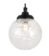 Richmond Adjustable Wall Light 1 Light G9 IP44 Satin Black/Clear Dune Effect Round Glass-6