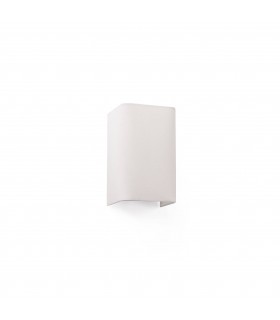 Cotton Beige Square Wall Light 200x 125x 105 1x E27 - 1