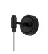 Richmond Adjustable Wall Light 1 Light G9 IP44 Satin Black/Clear Waved Round Glass-5