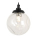 Richmond Adjustable Wall Light 1 Light G9 IP44 Satin Black/Clear Waved Round Glass-6