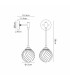Richmond Adjustable Wall Light 1 Light G9 IP44 Satin Black/Clear Swirl Round Glass-2