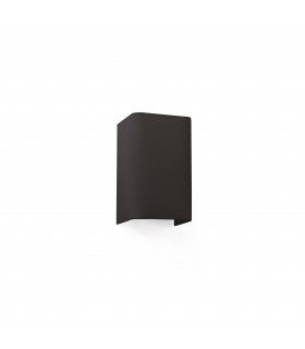 Cotton Black Square Wall Light 200x 125x 105 1x E27 - 1