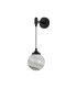 Richmond Adjustable Wall Light 1 Light G9 IP44 Satin Black/Grey/White Round Marble Effect Glass-4