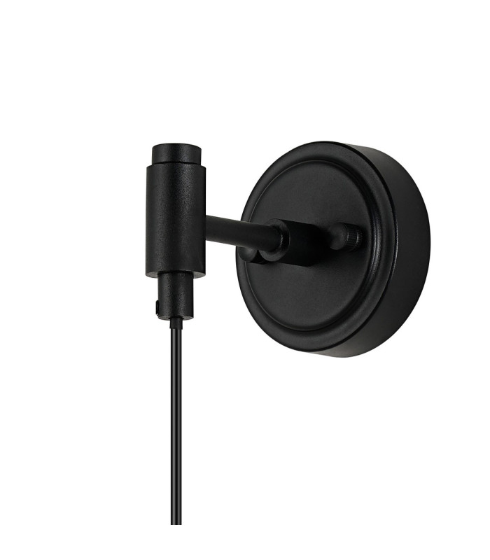 Richmond Adjustable Wall Light 1 Light G9 IP44 Satin Black/Grey/White Round Marble Effect Glass-5
