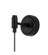Richmond Adjustable Wall Light 1 Light G9 IP44 Satin Black/Opal Smooth Round Glass-5