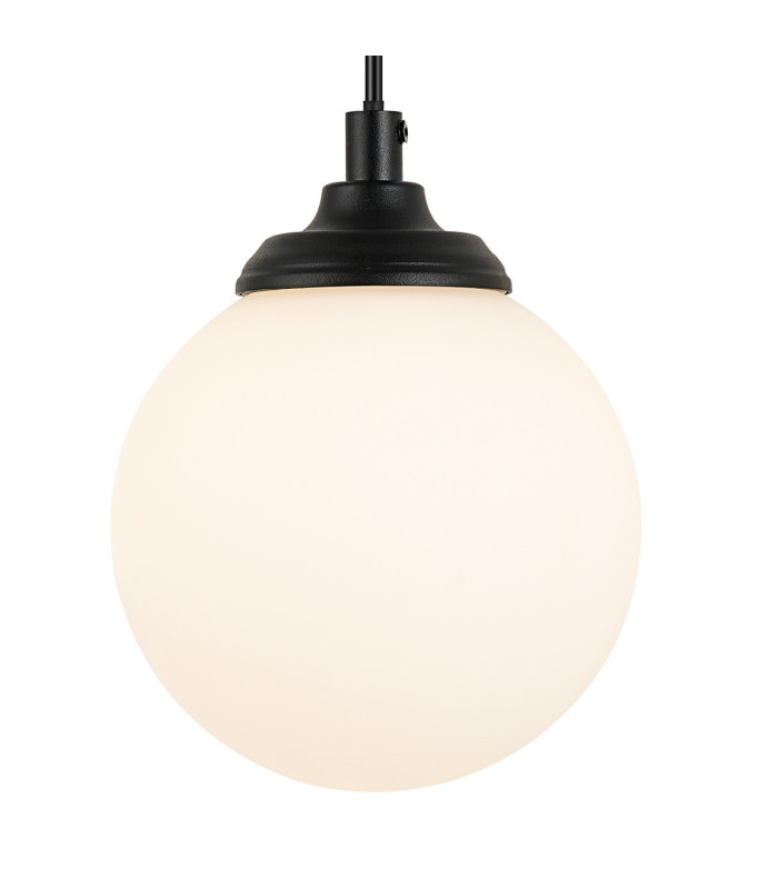 Richmond Adjustable Wall Light 1 Light G9 IP44 Satin Black/Opal Smooth Round Glass-6