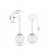 Richmond Adjustable Wall Light 1 Light G9 IP44 Satin Black/Opal Round Segment Glass-2