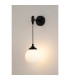 Richmond Adjustable Wall Light 1 Light G9 IP44 Satin Black/Opal Round Segment Glass-3