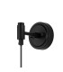 Richmond Adjustable Wall Light 1 Light G9 IP44 Satin Black/Smoke Smooth Round Glass-5