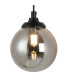 Richmond Adjustable Wall Light 1 Light G9 IP44 Satin Black/Smoke Smooth Round Glass-6