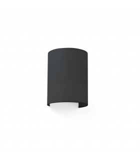 Cotton Black Round Wall Light 200x 150x 120, E27 - 1