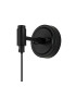 Richmond Adjustable Wall Light 1 Light G9 IP44 Satin Black/Smoke Ribbed Round Glass-5