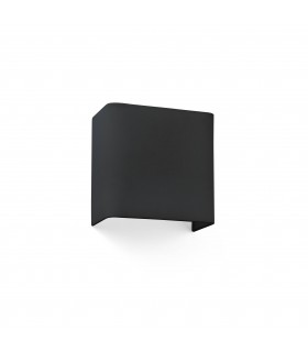 Cotton Black Square Wall Light 200x 205x 108, E27 - 1