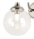 Richmond Curved Arm Wall Light 1 Light G9 IP44 Polished Nickel/Clear Smooth Round Glass-6