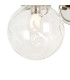 Richmond Curved Arm Wall Light 1 Light G9 IP44 Polished Nickel/Clear Waved Round Glass-5