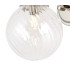 Richmond Curved Arm Wall Light 1 Light G9 IP44 Polished Nickel/Clear Swirl Round Glass-5