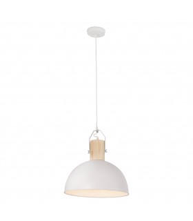 Dome Suspension Pendant White E27 40W - 1