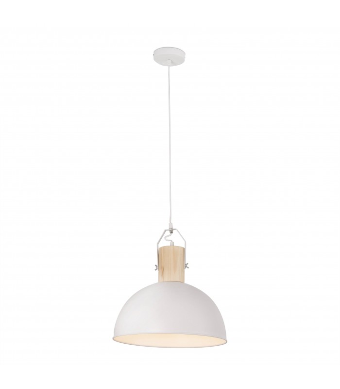 Dome Suspension Pendant White E27 40W - 1