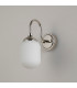 Richmond Curved Arm Wall Light 1 Light G9 IP44 Polished Nickel/Opal Smooth Tubular Glass-7