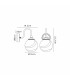 Richmond Curved Arm Wall Light 1 Light G9 IP44 Satin Black/Grey/White Round Marble Effect Glass-2