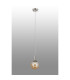 Richmond 12cm Pendant 1 Light G9 IP44 Polished Nickel/Amber Smooth Round Glass-3