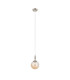 Richmond 12cm Pendant 1 Light G9 IP44 Polished Nickel/Amber Smooth Round Glass-4