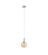 Richmond 12cm Pendant 1 Light G9 IP44 Polished Nickel/Amber Smooth Round Glass-5