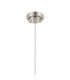 Richmond 12cm Pendant 1 Light G9 IP44 Polished Nickel/Amber Smooth Round Glass-6