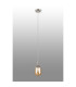Richmond 9cm Pendant 1 Light G9 IP44 Polished Nickel/Amber Smooth Tubular Glass-3
