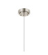 Richmond 9cm Pendant 1 Light G9 IP44 Polished Nickel/Amber Smooth Tubular Glass-6