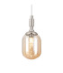 Richmond 9cm Pendant 1 Light G9 IP44 Polished Nickel/Amber Smooth Tubular Glass-7