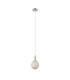 Richmond 12cm Pendant 1 Light G9 IP44 Polished Nickel/Brown/White Round Marble Effect Glass-5