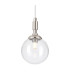 Richmond 12cm Pendant 1 Light G9 IP44 Polished Nickel/Clear Smooth Round Glass-7