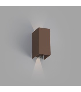 Outdoor LED Up Down Wall Lamp Rust Brown 6W 3000K IP54 - 1