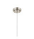 Richmond 12cm Pendant 1 Light G9 IP44 Polished Nickel/Clear Ribbed Round Glass-6