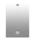 Richmond 12cm Pendant 1 Light G9 IP44 Polished Nickel/Clear Ribbed Round Glass-8