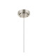 Richmond 12cm Pendant 1 Light G9 IP44 Polished Nickel/Clear Dune Effect Round Glass-6
