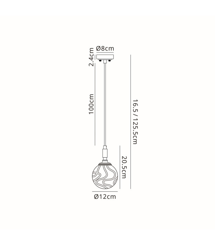Richmond 12cm Pendant 1 Light G9 IP44 Polished Nickel/Clear Waved Round Glass-2