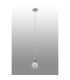 Richmond 12cm Pendant 1 Light G9 IP44 Polished Nickel/Clear Waved Round Glass-3