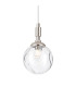 Richmond 12cm Pendant 1 Light G9 IP44 Polished Nickel/Clear Waved Round Glass-7